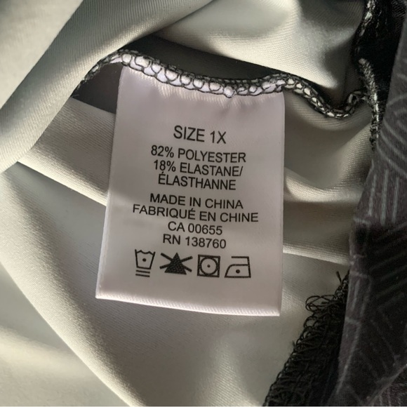 Printed Short-Sleeve Crop Top - Active Zone - Picture 6 of 7